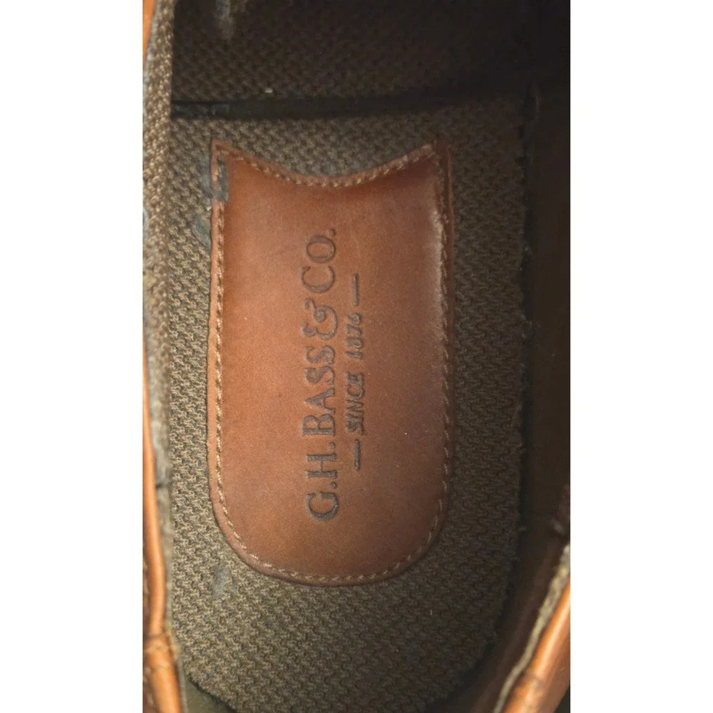 G.H. Bass & Co. Lace Up Oxford Dress Shoes Mens Size 11.5 Brown